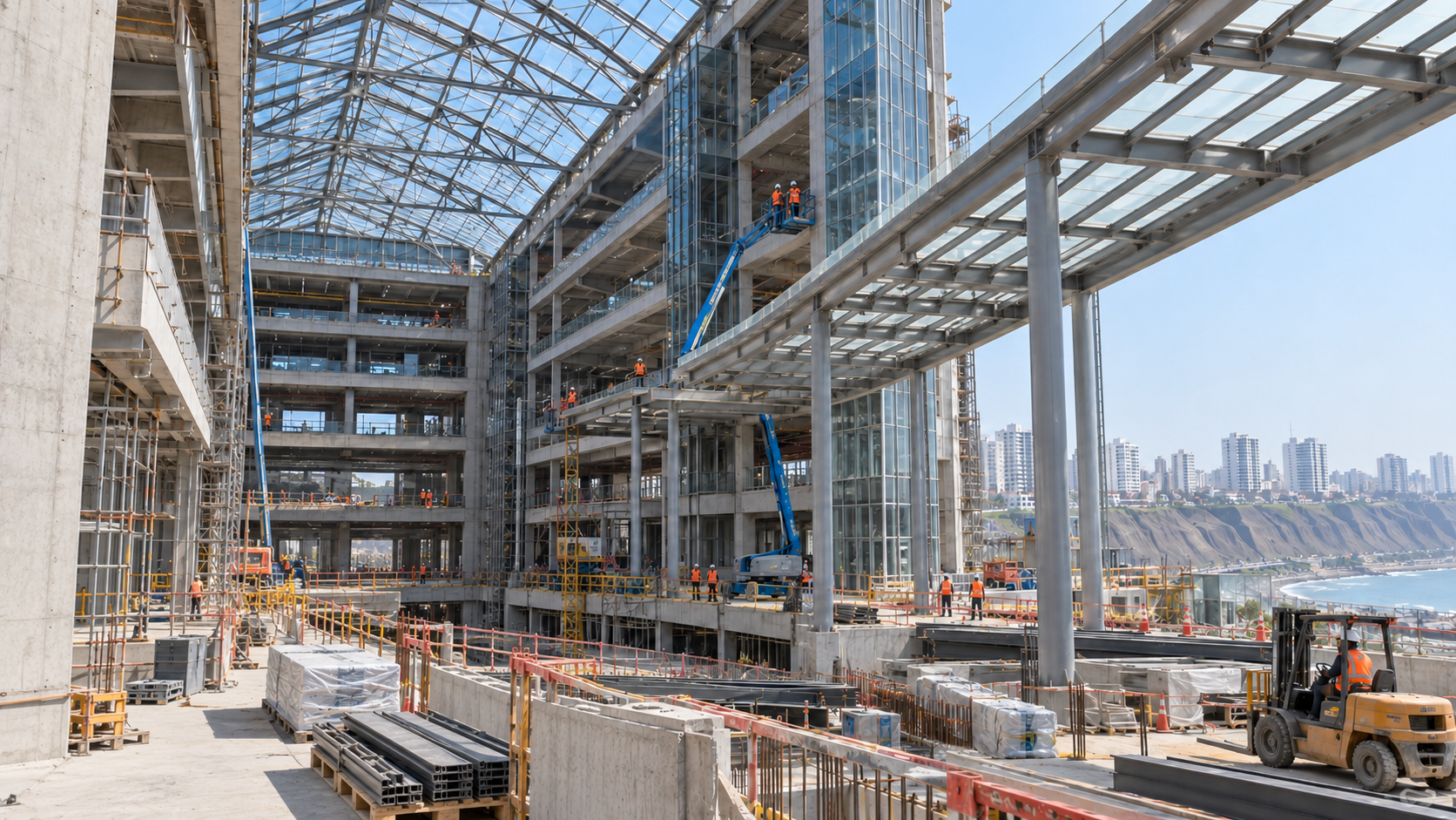 Estructuras metálicas integradas a un proyecto inmobiliario de gran escala